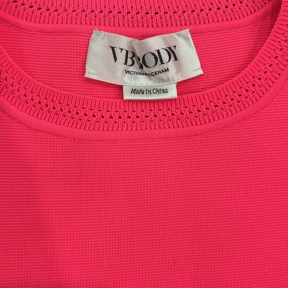 Victoria Beckham Cap Sleeve Fitted Mini Dress - Picture 8 of 9